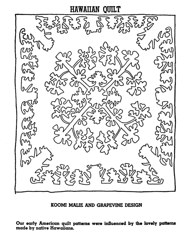Usa Printables State Of Hawaii Coloring Pages Hawaii State