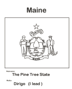 USA-Printables: State of Maine Coloring Pages - Maine tradition and