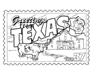 USA Printables: State of Texas Coloring Pages Texas tradition and