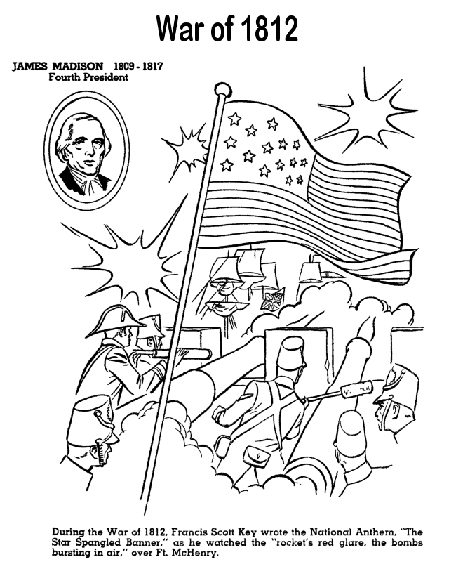 War Of 1812 Coloring Pages Coloring Pages