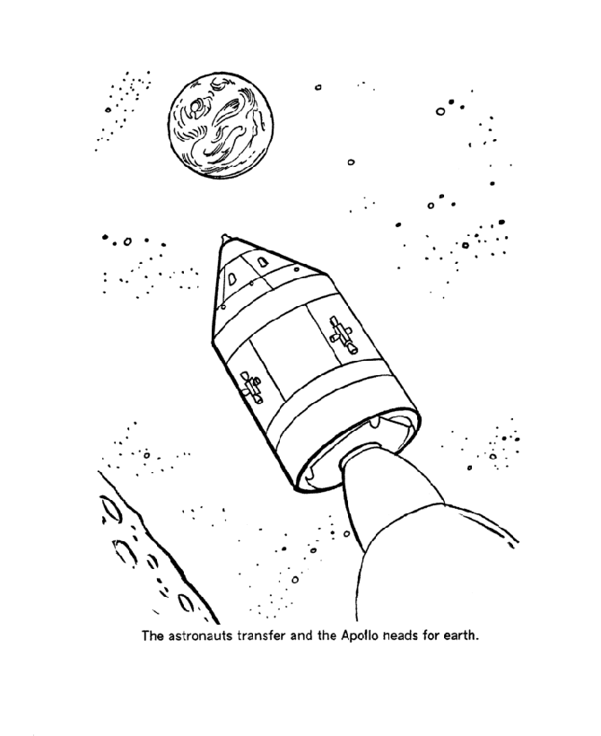 Apollo 11 Pages Coloring Pages