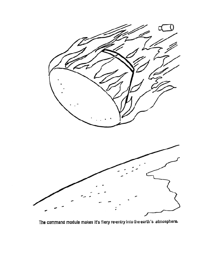 USAPrintables Apollo 11 home coloring pages The Space
