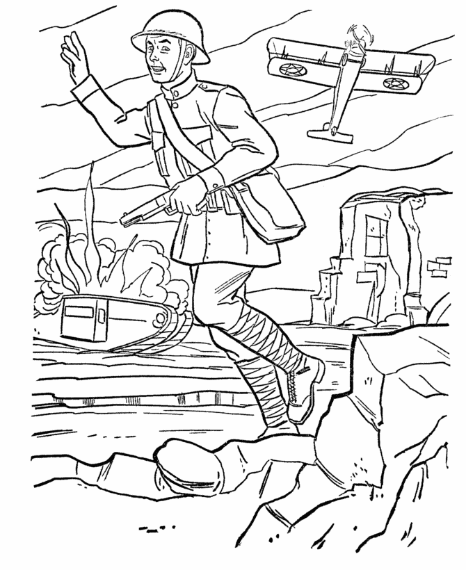 army soldier coloring pages