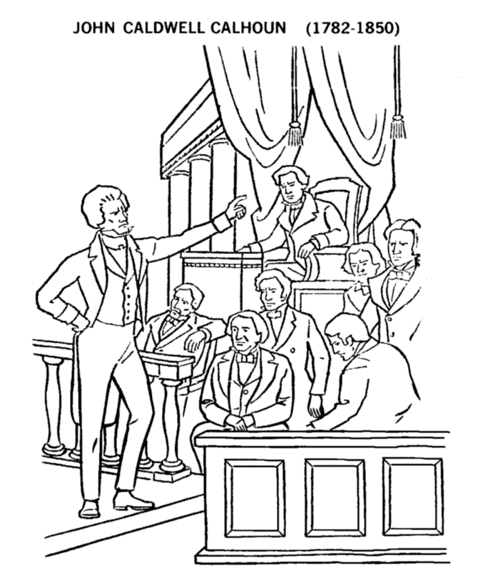 Continental Congress Page Coloring Pages