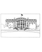  White House coloring page