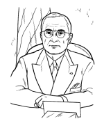  Harry Truman coloring page